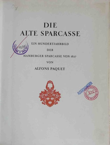 Die alte sparcasse ein - alte,
